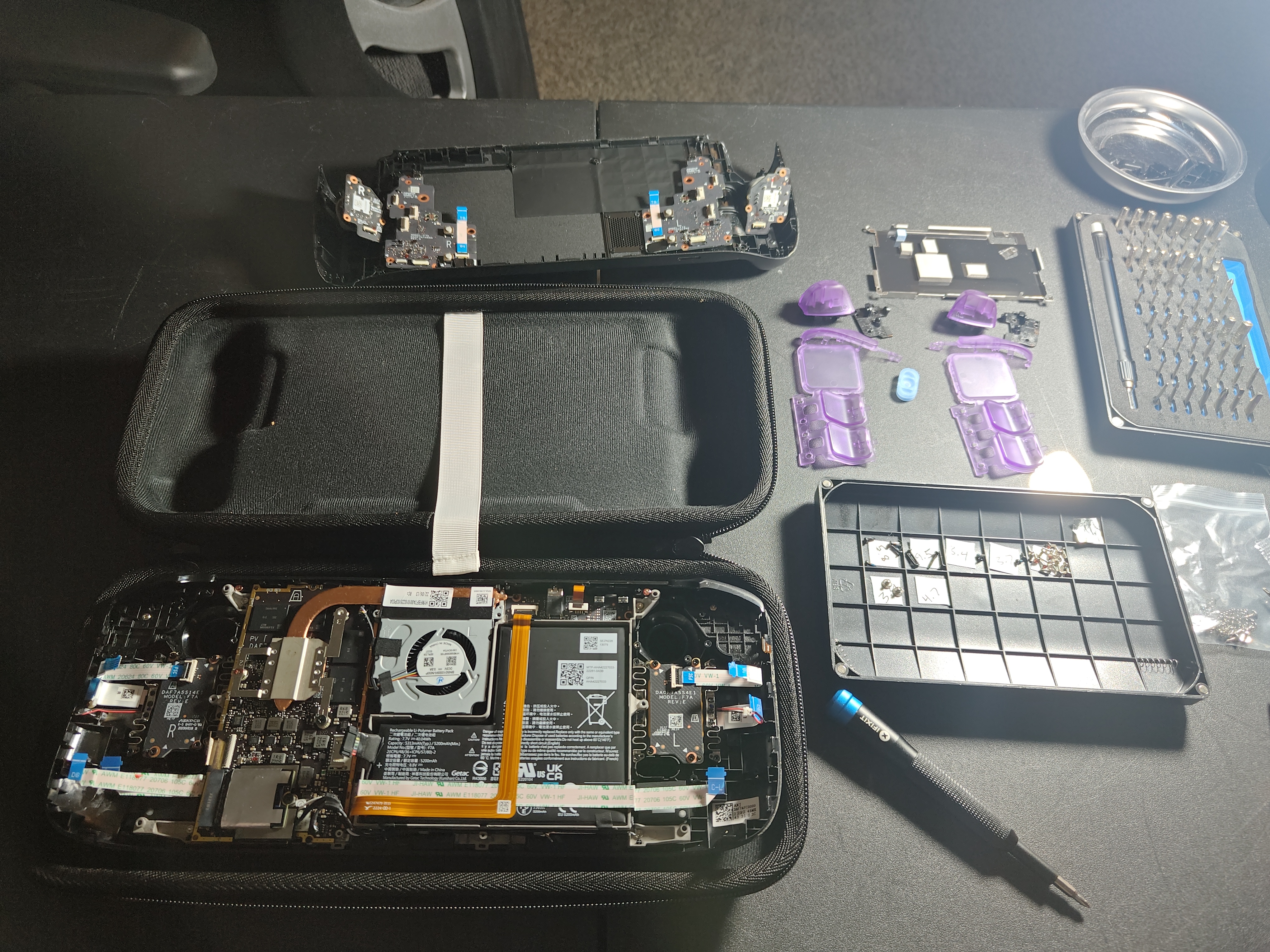 Modding the shell on my Steam Deck